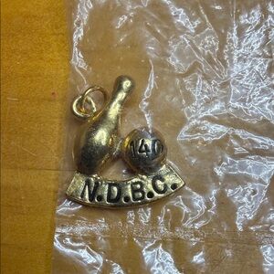 1960s National Duckpin Bowling Congress (NDBC) 140 Game pendant
